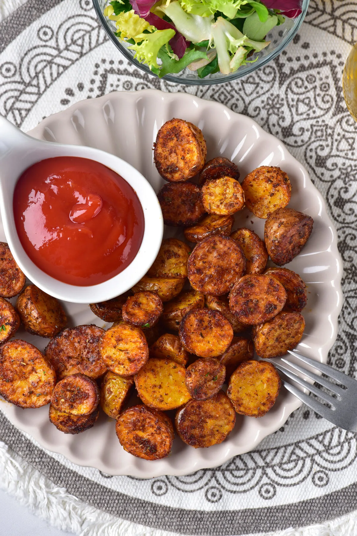 These air fryer baby potatoes are the perfect easy side dish for any meal! They're crispy, delicious, and so easy to make.