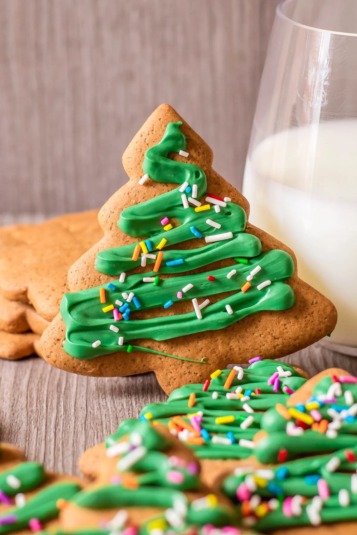 This gingerbread Christmas tree cookies recipe is perfect for the holidays! They're festive, delicious, and easy to make.