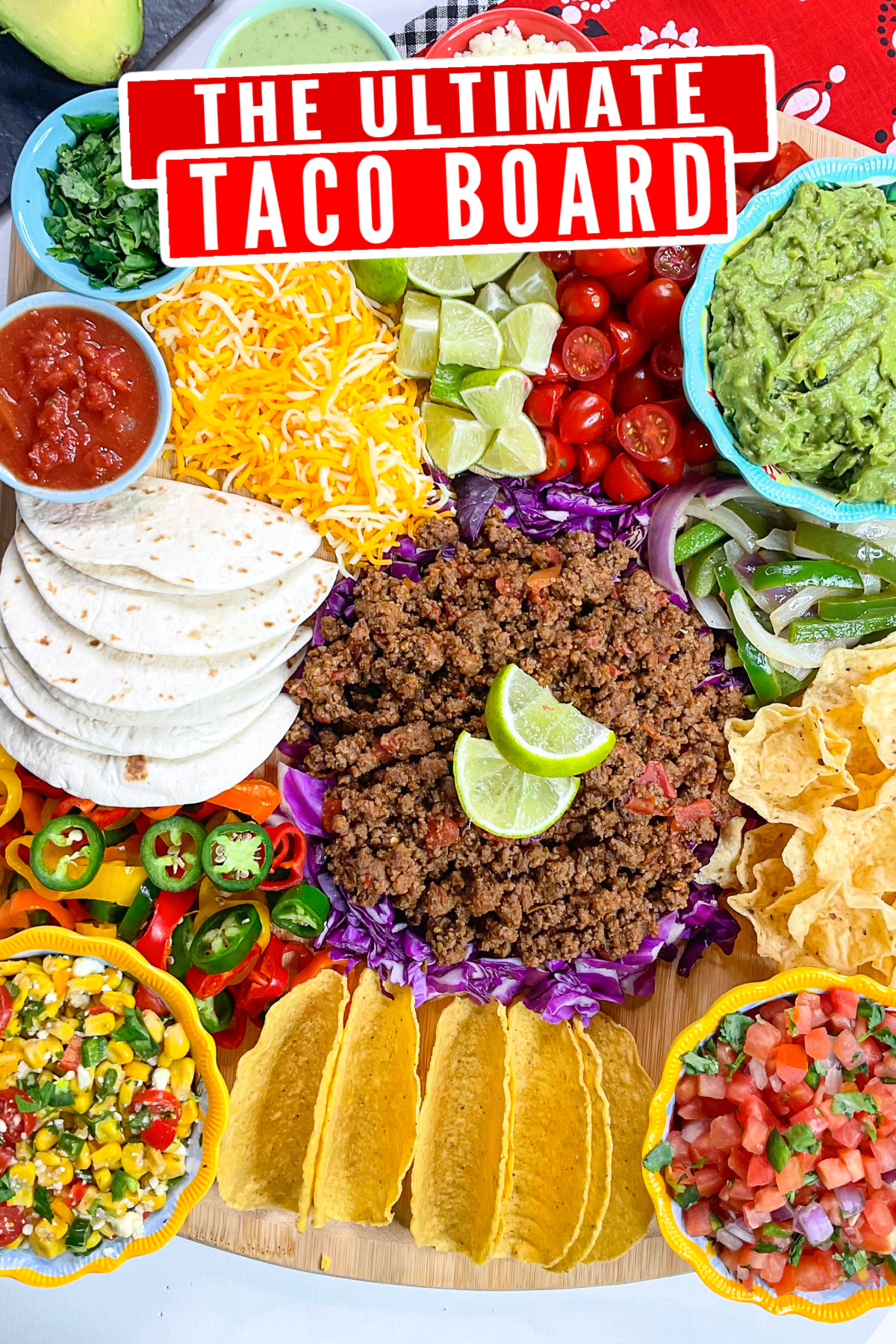 Love Taco Tuesday? This easy DIY taco dinner board is perfect for your next fiesta! It's easy to make and perfect for any occasion.