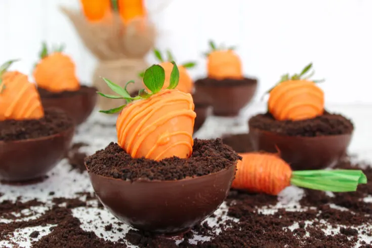 Carrot Patch Chocolate Bowls