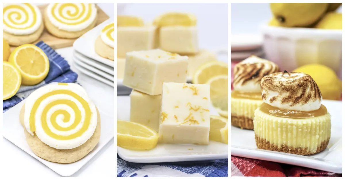 Featured lemon dessert recipes.