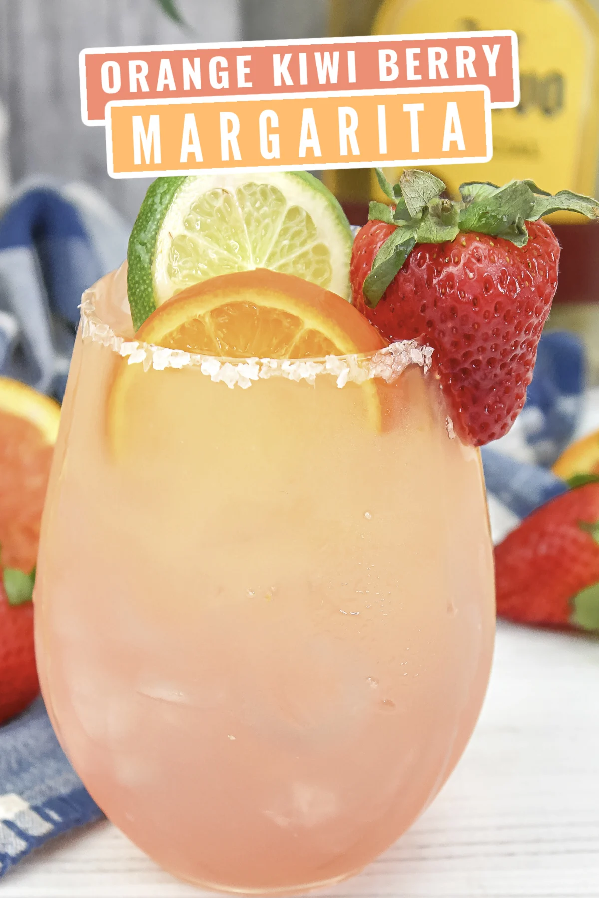 Create a delicious blend of citrus and berry flavors with this easy Orange Kiwi Berry Margarita recipe. Perfect for summertime sipping!