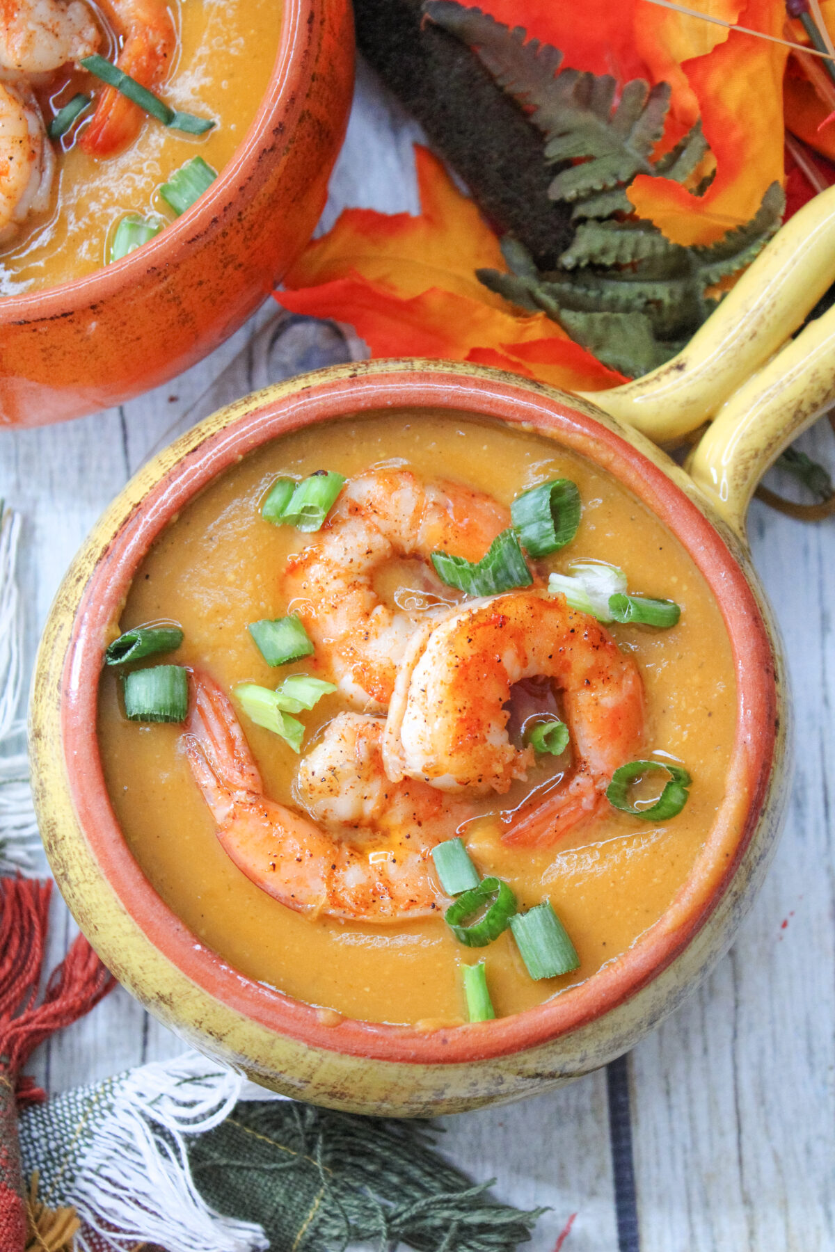 This tasty Cajun sweet potato soup recipe is a bowl of comforting goodness! It's the perfect mix of sweet and spicy that will hit the spot.