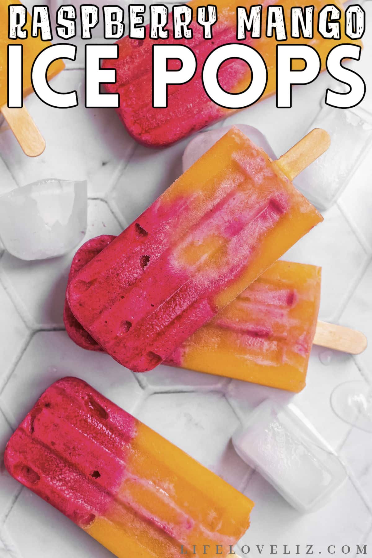 Raspberry Mango Ice Pops - Life Love Liz